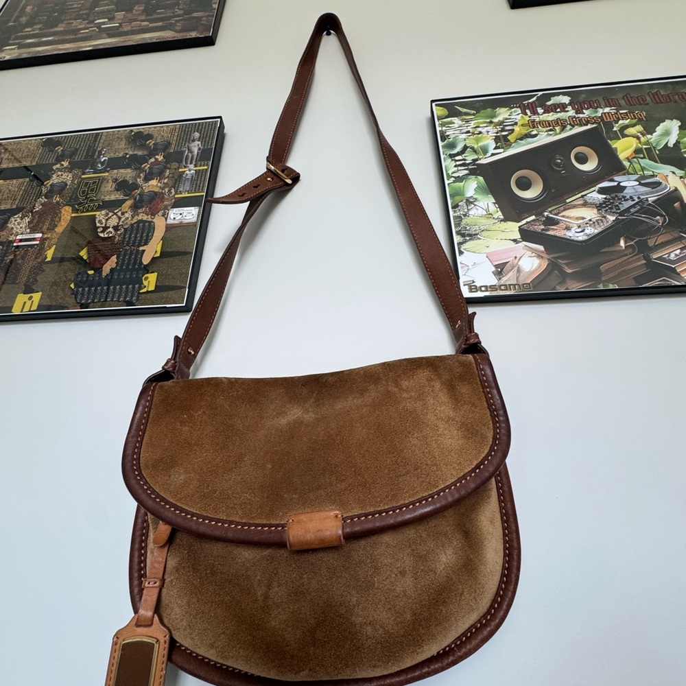 Vintage UGG Tan and Brown Leather Bag